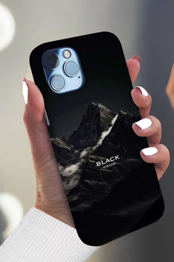 Black Visİon Mountain Tasarımlı Baskılı  Kılıf