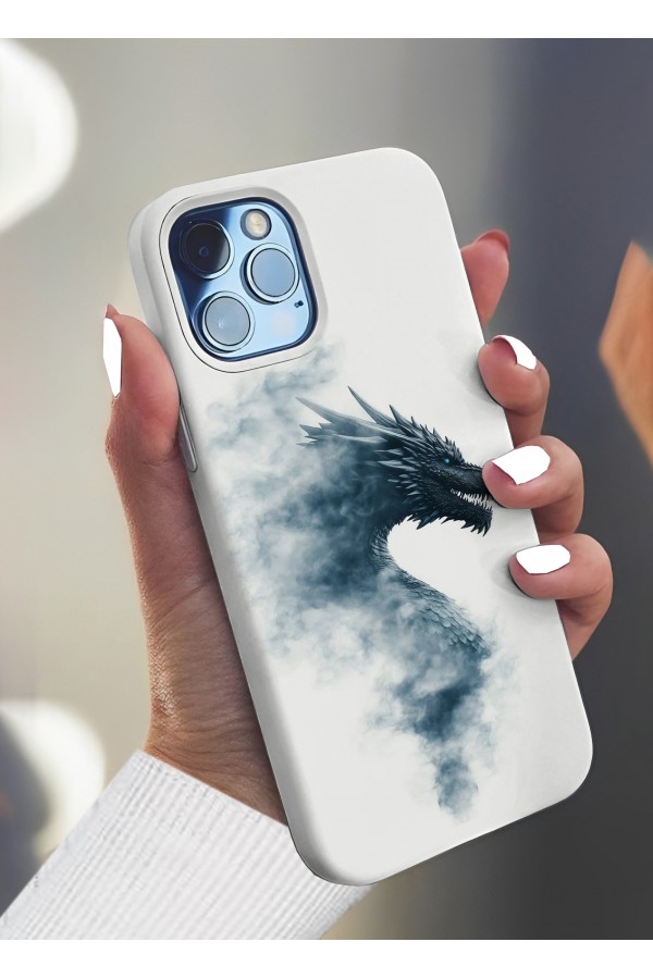Dragon White Tasarımlı Baskılı  Kılıf