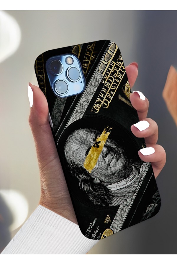 Benjamin Franklin Dolar Tasarımlı Baskılı  Kılıf