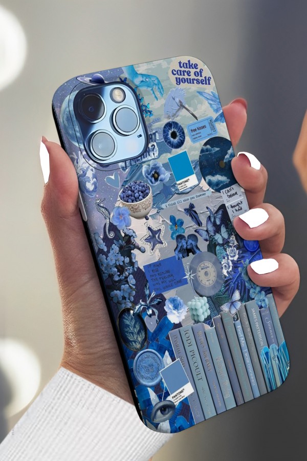Blue Yourself Art  Tasarımlı Baskılı  Kılıf Blue Yourself Art  Tasarımlı Baskılı  Kılıf