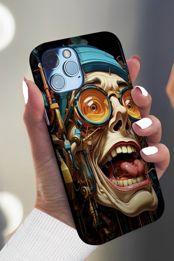 Robotik Kafa  Tasarımlı Baskılı  Kılıf Robotik Kafa  Tasarımlı Baskılı  Kılıf