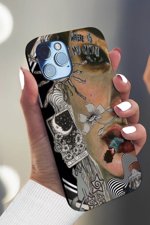 Where My İs Mind Art Tasarımlı Baskılı  Kılıf