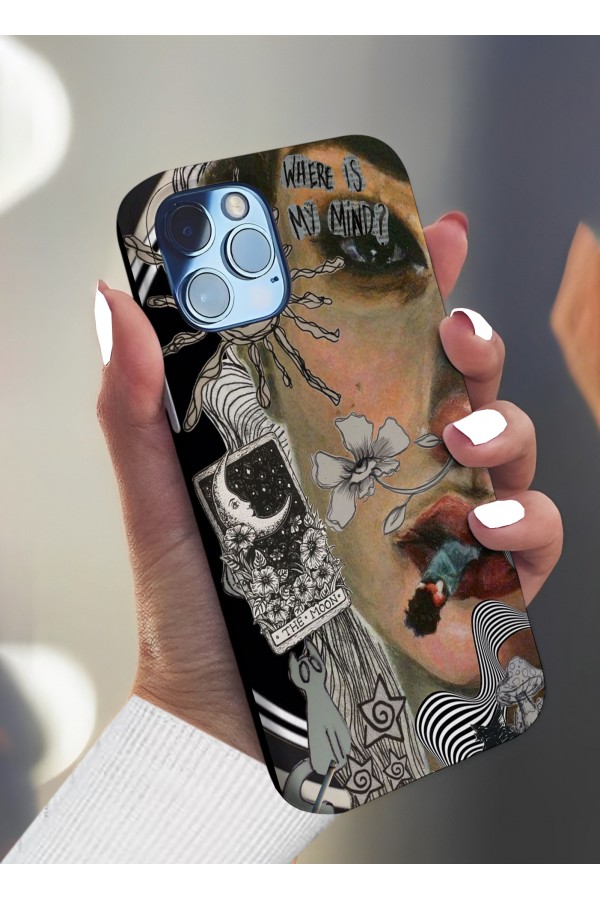 Where My İs Mind Art Tasarımlı Baskılı  Kılıf