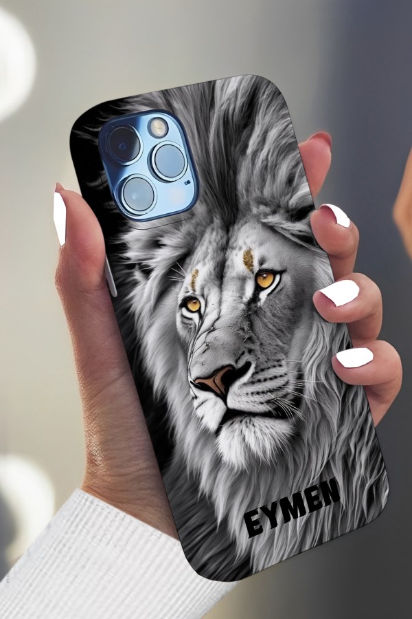 Aslan İsimli 4 Tasarımlı Baskılı  Kılıf