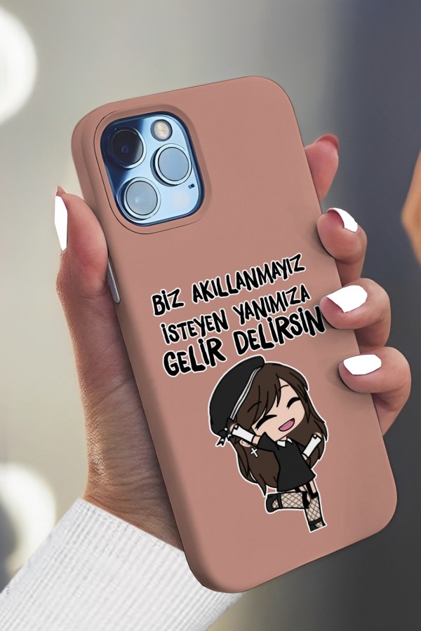 Biz Akıllanmayız  Tasarımlı Baskılı  Kılıf