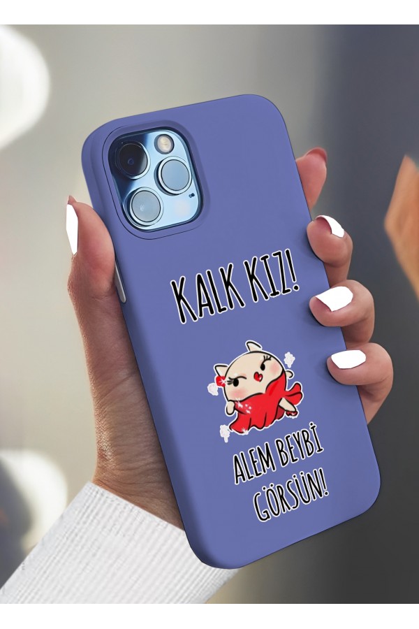 Kalk Kız Tasarımlı Baskılı  Kılıf