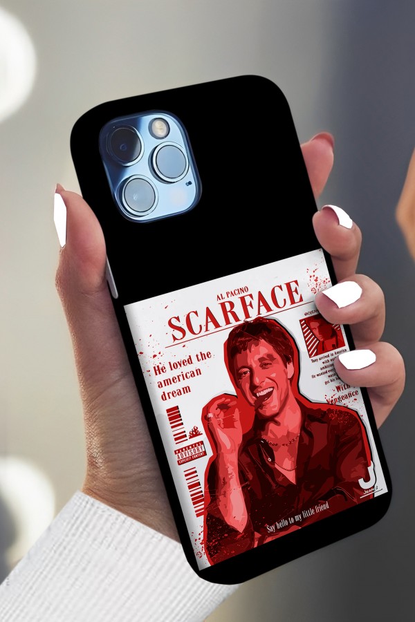 El Pacıno Scarface Tasarımlı Baskılı  Kılıf El Pacıno Scarface Tasarımlı Baskılı  Kılıf
