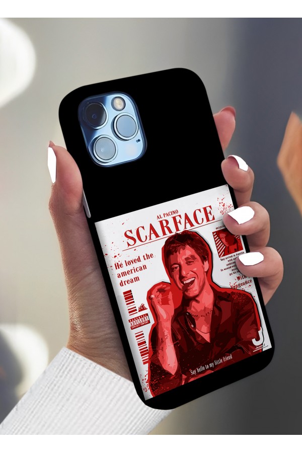 El Pacıno Scarface Tasarımlı Baskılı  Kılıf