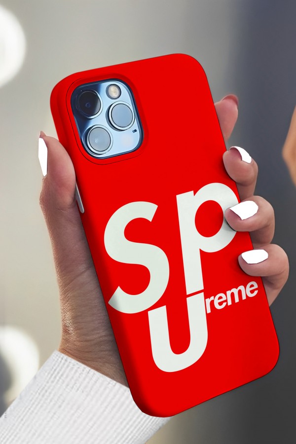 Supreme Red Tasarımlı Baskılı  Kılıf