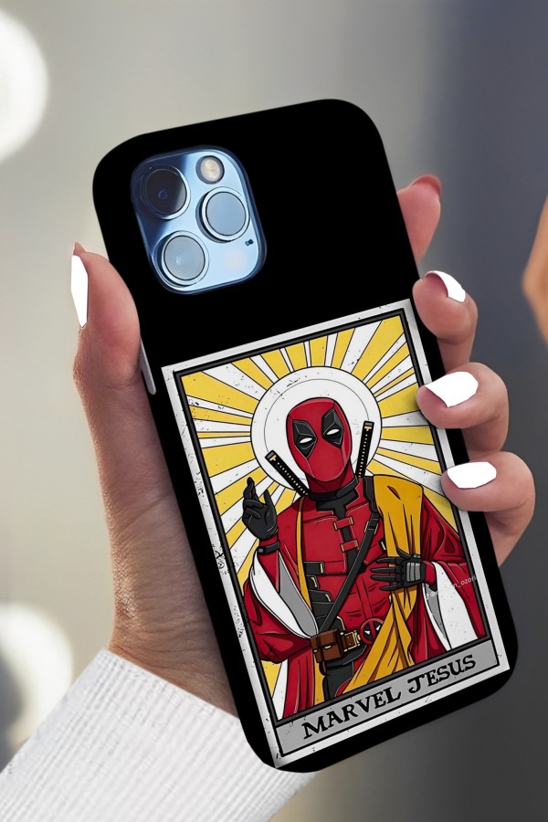 Marvel Jesus Deadpool Tasarımlı Baskılı  Kılıf Marvel Jesus Deadpool Tasarımlı Baskılı  Kılıf