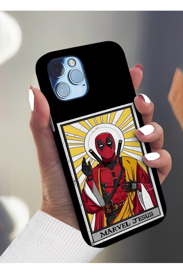 Marvel Jesus Deadpool Tasarımlı Baskılı  Kılıf