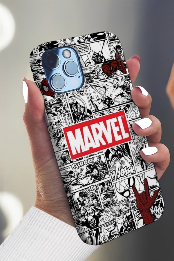 Marvel Spiderman Tasarımlı Baskılı  Kılıf