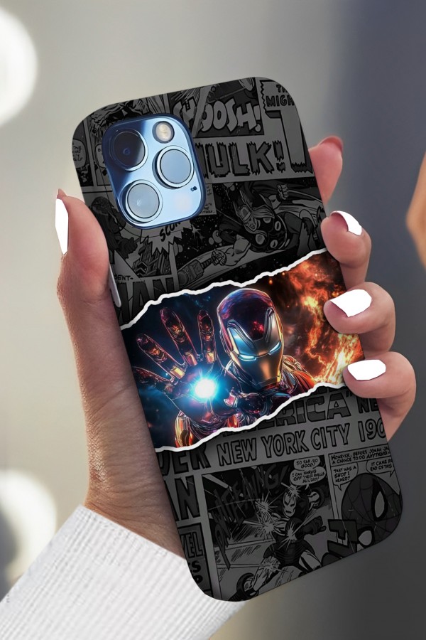 Iron Man Shoosh Tasarımlı Baskılı  Kılıf Iron Man Shoosh Tasarımlı Baskılı  Kılıf
