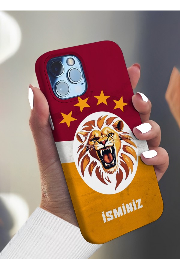 Galatasaray Sarı Kırmızı Aslanlı 2 Tasarımlı Baskılı  Kılıf