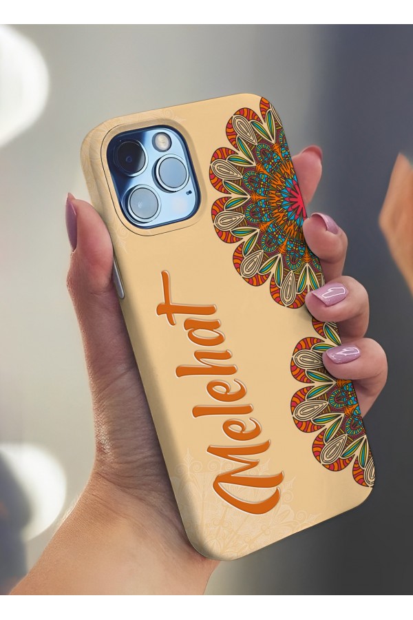 Dekoratif Desenli 3  İsimli Tasarımlı Baskılı  Kılıf