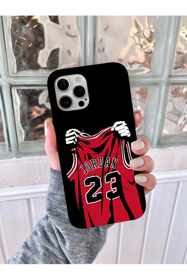 Jordan Kırmızı Forma Tasarımlı Baskılı  Kılıf