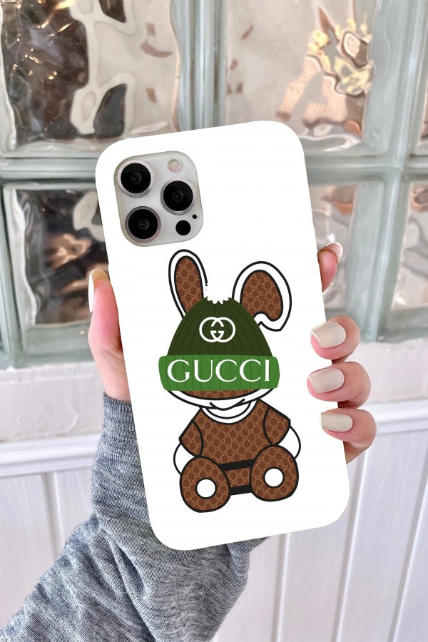 Gucci Ayıcık Kahverengi  Tasarımlı Baskılı  Kılıf
