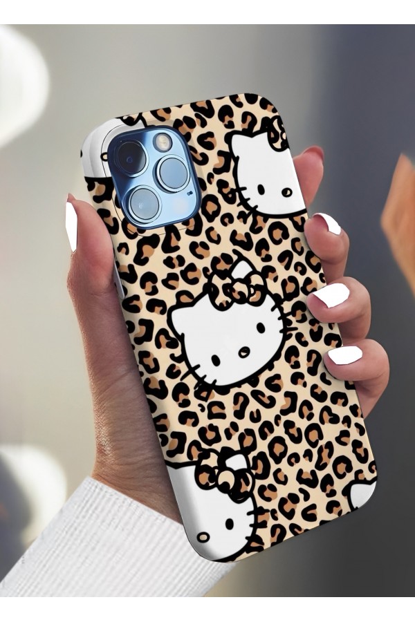 Hello Kitty Leopar Tasarımlı Baskılı Kılıf Hello Kitty Leopar Tasarımlı Baskılı Kılıf