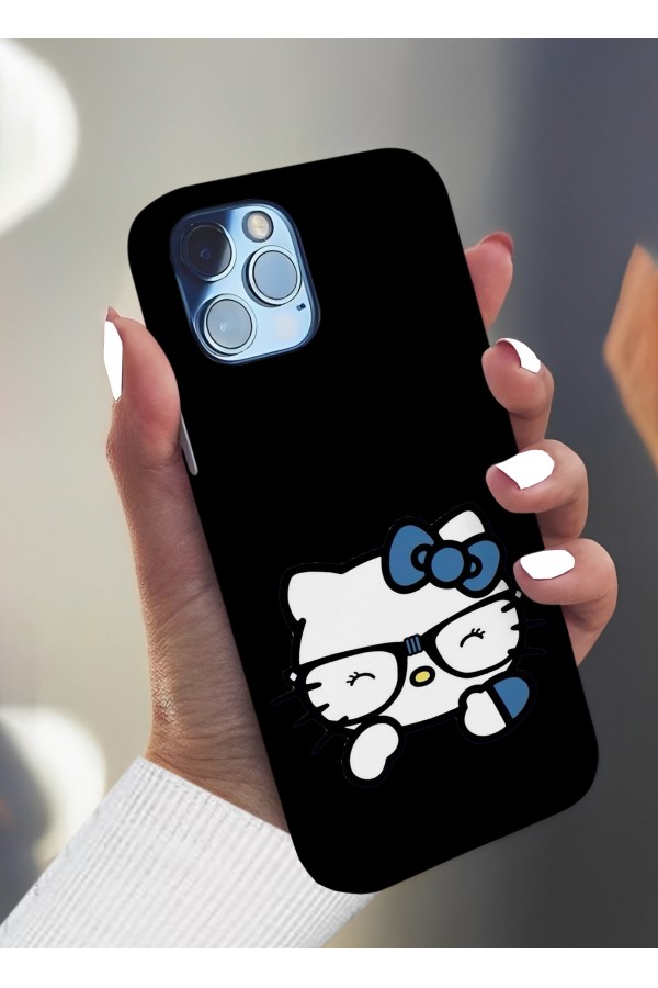 Hello Kitty Mavi & Beyaz Tasarımlı Baskılı  Kılıf