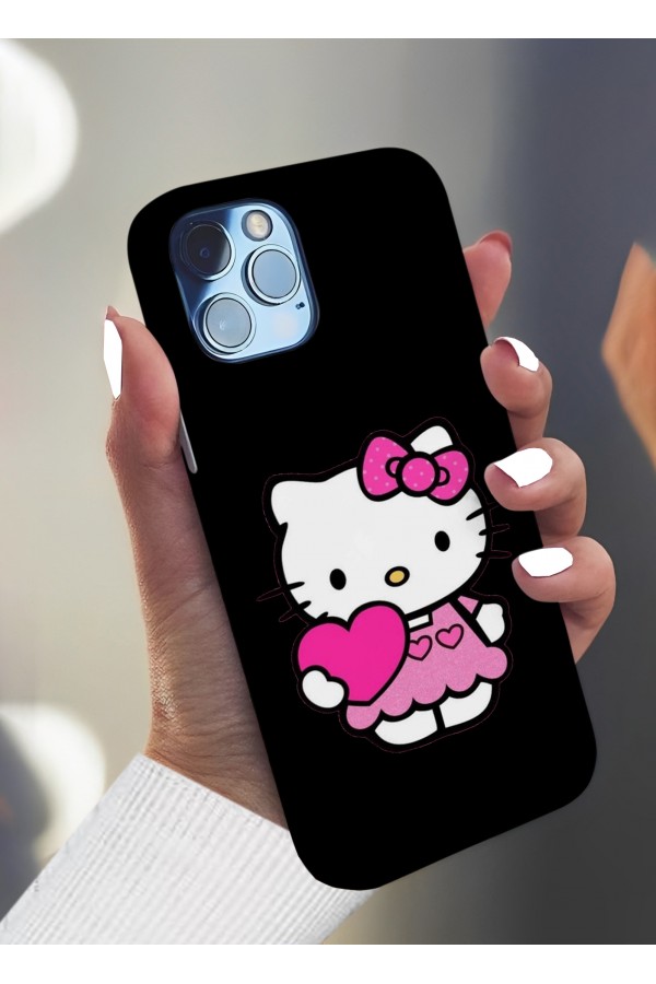 Hello Kitty Pembe Tasarımlı Baskılı  Kılıf