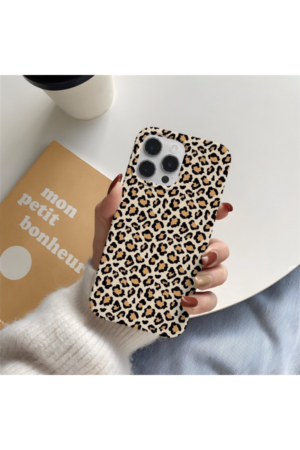 Leopar Desenli Tasarımlı Baskılı  Kılıf