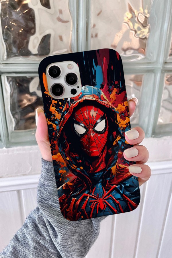Spiderman  Renkli  Tasarımlı Baskılı  Kılıf