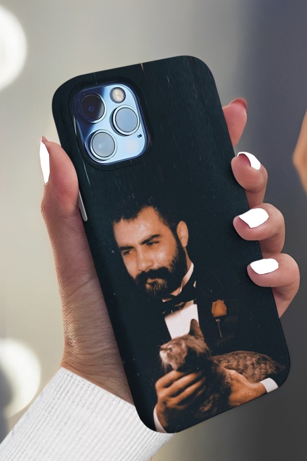 Ahmet Kaya & Kedi  Tasarımlı Baskılı  Kılıf Ahmet Kaya & Kedi  Tasarımlı Baskılı  Kılıf