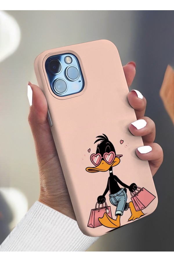 Duffy Duck Alışveriş Tasarımlı Baskılı  Kılıf